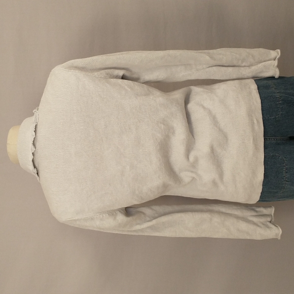 Eileen Fisher Cotton Linen Cardigan Sweater Neutral Natural Greige Clr Layering - Picture 4 of 12